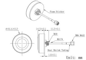 GSM Anten Harici 2dBi BT-G-003