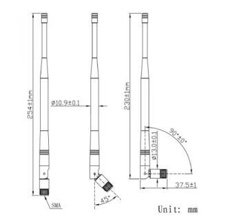 BT-V-720 169MHz RF Anten