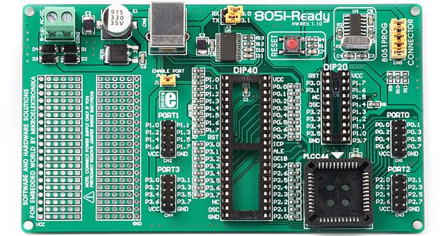 8051 READY BOARD MIKROE-257