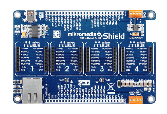 Mikromedia Plus Shield for STM32