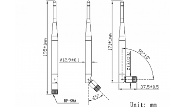 3.0dBi 4G ANTEN BT-CW-440