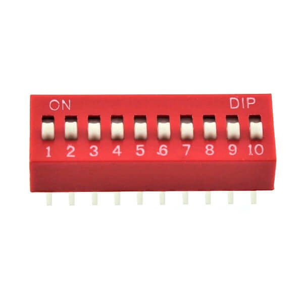 10 Pin Dip Switch Kırmızı