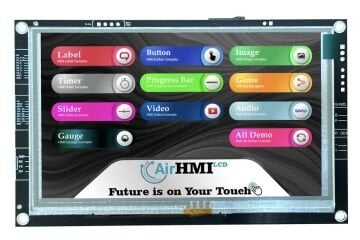 Elementary 4.3'' Resistive Touch HMI Ekran