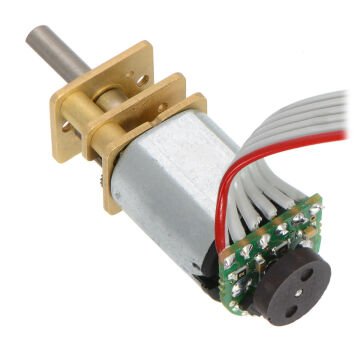 Pololu 10:1 Micro Metal Redüktörlü Motor HP 6V 3100rpm - Uzun Şaft PL-2211