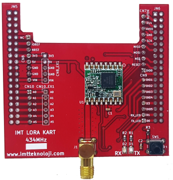 434MHz imt_LORA_v0 GELİŞTİRME KARTI(Arduino için)