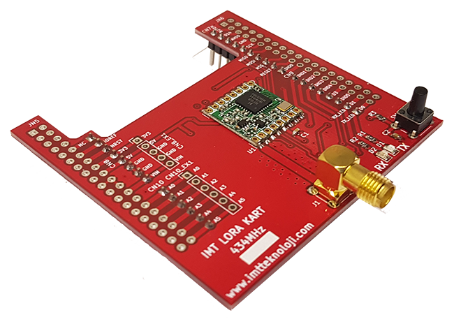 434MHz imt_LORA_v0 GELİŞTİRME KARTI(Arduino için)