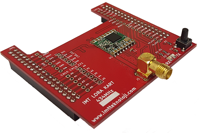 434MHz imt_LORA_v0 GELİŞTİRME KARTI(STM32 Nucleo için)