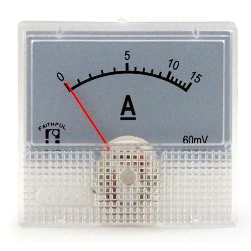 AMPERMETRE ANALOG 5AMP. 48X45MM