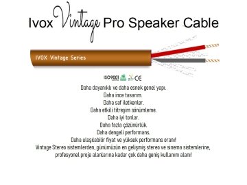 Ivox Vintage Pro Speaker Cable 2x1.5mm2 (Metre)