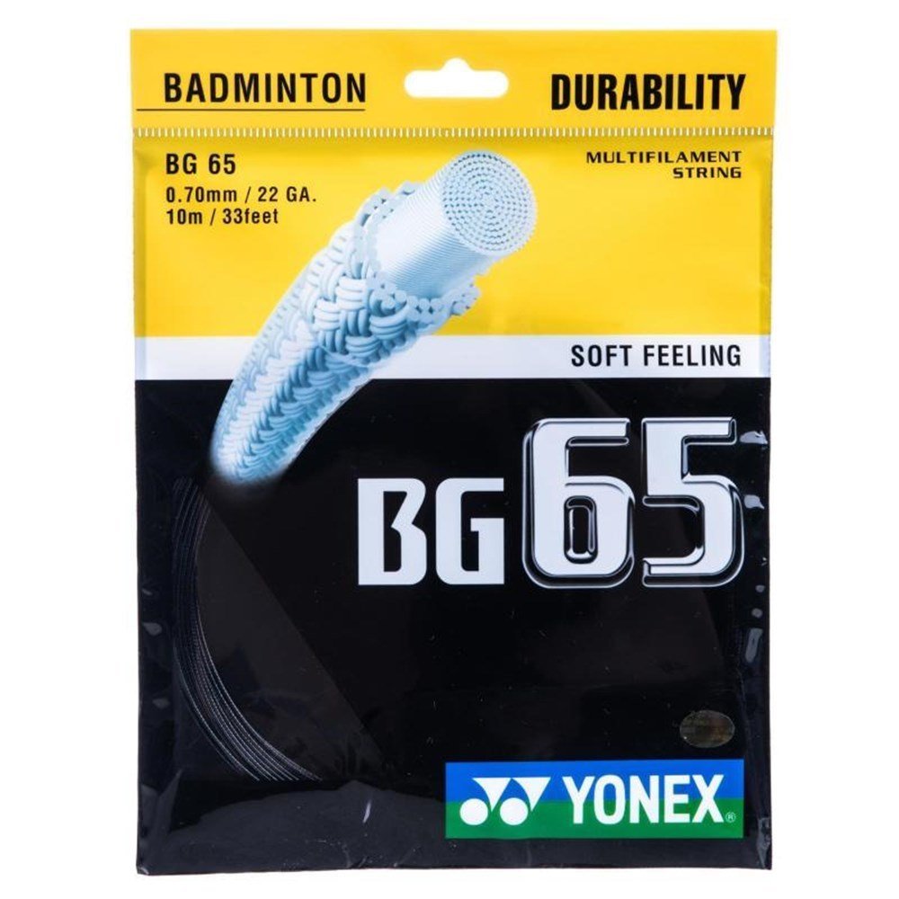 YONEX BG 65 BADMİNTON KORDAJI SİYAH (10m)