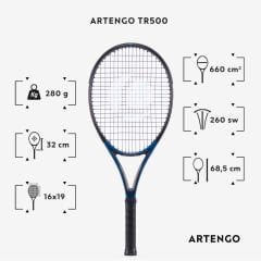 Artengo Tenis Raketi -TR500 - 280 gr. - Mavi/Siyah