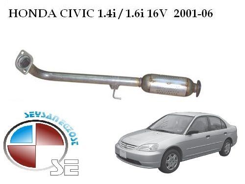 HONDA CİVİC KATALİTİK KONVERTER 1.4  - 1.6  (2001 - 05)