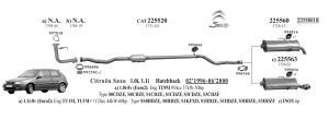 CİTROEN SAXO ORTA EGZOZ 1.4İ (1996-2003)