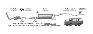 MAZDA E2200 ORTA EGZOZ 2.5 (19884-97)
