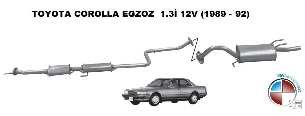 TOYOTA  COROLLA   EGZOZ  1.3İ 12V (1989 - 92)