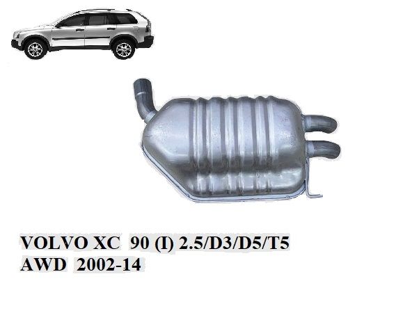 VOLVO   XC90 ARKA EGZOZ  /2.5/2.9İ Turbo (275) D5 AWD  (2002 - 14)