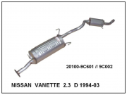 NİSSAN VANETTE ARKA-ORTA EGZOZ 2.3