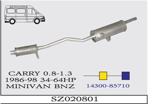 SUZUKİ CARRY  EGZOZ. 0.8 /1.3 (1986-98)