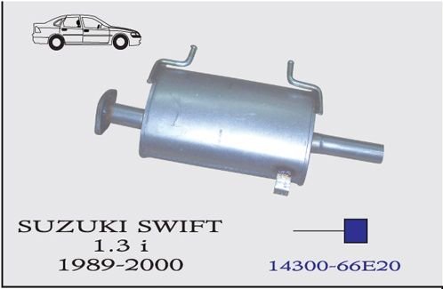 SUZUKI SWİFT ARKA EGZOZ  1.3İ 8V  SDN (1989-00)