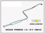 NİSSAN PRİMERA ORTA EGZOZ 1.6İ 16V  (1999-02)