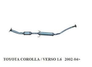 TOYOTA COROLLA   ORTA EGZOZ  1.4 / 1.6i 16V (2001- 06)