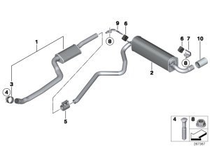 BMW   3.16İ -3 20İ EGZOZ  (F20 - F30) (2010 - 17)