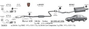 ROVER  620 ÖN BORU EGZOZ.  (1993 - 99)