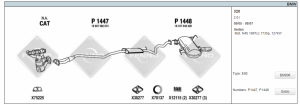 BMW E90 KATALİTİK KONVERTER E90 3.20İ [2004-2012]