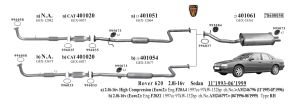 ROVER 620 ARKA EGZOZ. 2.0 (1993 -99)
