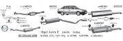 OPEL ASTRA F KATALİTİK KONVERTER 1.4 - 1.6  (1994 - 98)