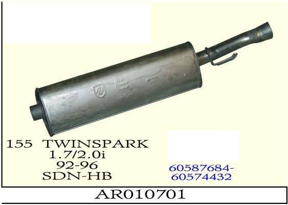 ALFA ROMEO 155 REAR EXHAUST TWINSPARK 1.7/2.0İ 92-96