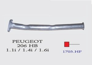 PEVGEOT 206 ÖN ARA BORU EGZOZ (2000 - 08)