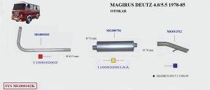 Magirus Ön Boru Egzoz 4.0 - 5.5 (1978-85)