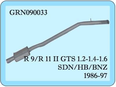 R 9 Orta Borulu Egzoz