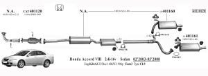 HONDA ACCORD KATALİTİK KONVERTER 2.4İ 16V (2000 - 08)