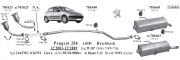 PEUGEOT 206 KATALİTİK KONVERTER 1.1 - 1.4i ( 2001 - 09)