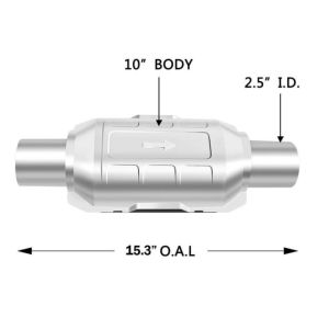 Üniversal Egzoz Katalitik Konverter Oval (1995 - 01)