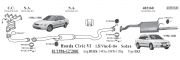 HONDA CIVIC ARKA EGZOZ Euro 1.4 - 1.5 - 16 SD (1994-01)