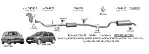 RENAULT CLIO 2 ORTA EGZOZ 1.4İ 16V/1.6İ 16V K4M (2001 - 08)