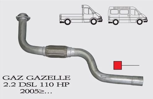 GAZELLE ÖN BORU EGZOZ 2.2 D 2005>...