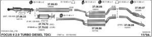 FORT FOCUS ORTA ARKA EGZOZ   C-MAX 2.0 TDCİ (2004 -09)