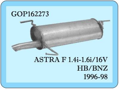 Opel Astra F  Arka  Egzoz