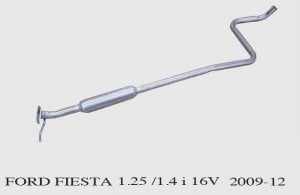 FORD FİESTA ORTA EGZOZ  1.2,5İ 1.4i (2008 - 13)