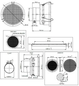 EGZOZ KIVILCIM ÖNLEYİCİ ALEV KESİCİ (85 - 88mm Çap arası)