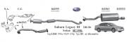 SUBARU    ARKA EGZOZ.(LEGACY OUTBACK) 2.0 - 2.5 (1998 - 03)