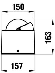 RIVIERA BU4 URANIA PUSULA Ø100MM SİYAH
