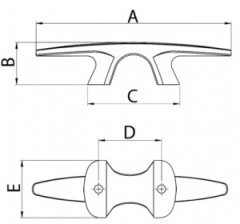 Osculati Bull Dog koç boynuzu 205 mm