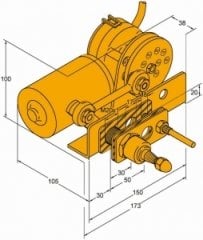 Exalto 223BD Serisi MD1 Silecek Motoru 12V