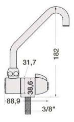 Osculati Tekne Karavan için Tekli Musluk 046