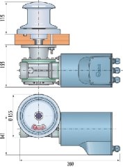 Quick Tumbler Capstan Halat Irgatı 1000W